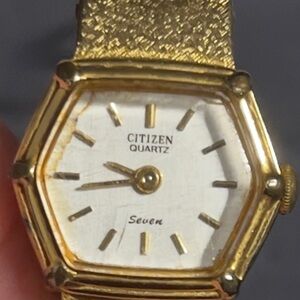 Citizen Gold-Tone Hexagonal Watch